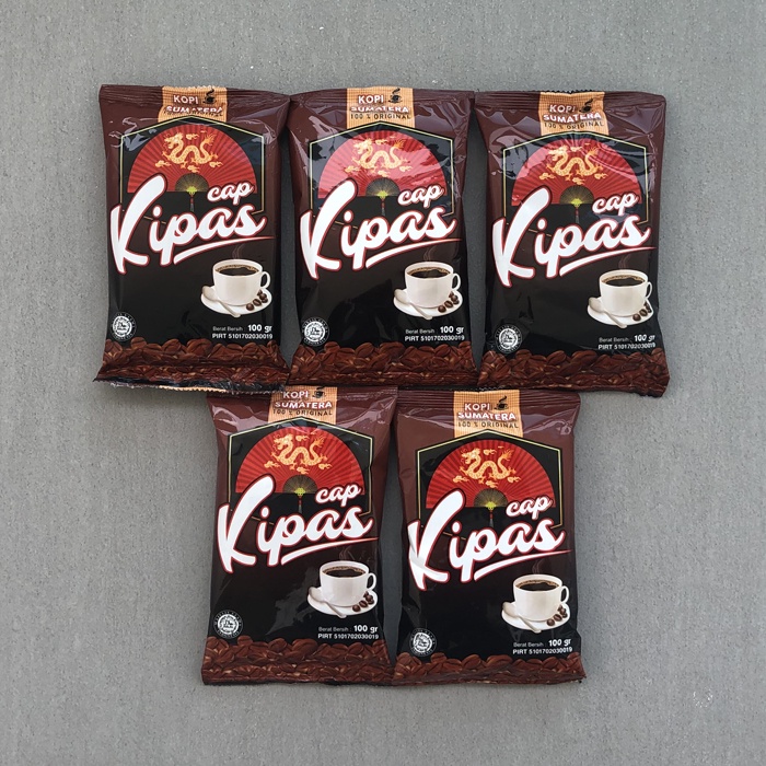 

500 gram (5x100 gram) Kopi Bubuk Sumatera CAP KIPAS
