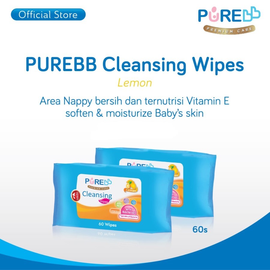 Pure BB Cleansing Wipes 60's