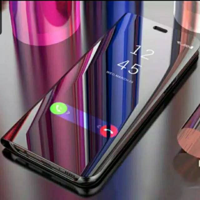 SARUNG FLIP MIRROR CLEAR VIEW STAND SAMSUNG NOTE9 NOTE 9