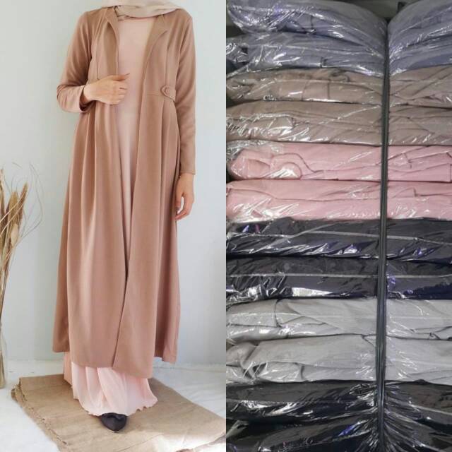 premium long outer TERKECE BADAIII !!! TERMURAH PARAAH!! long tunik cardigan