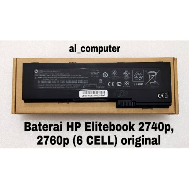Baterai HP Elitebook 2740p 2760p (6 CELL) original