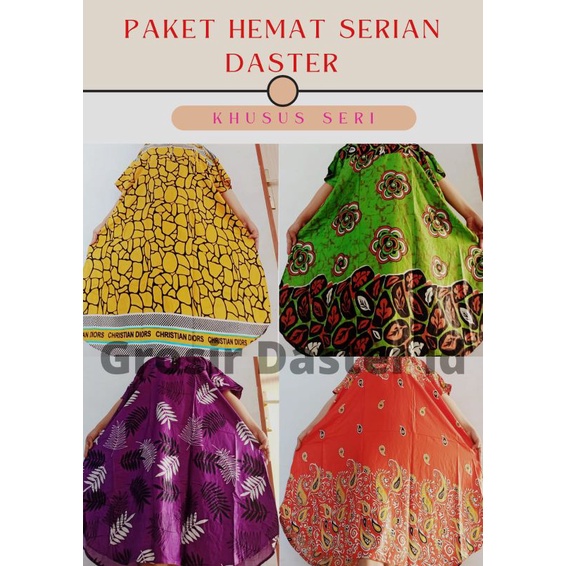 Paket hemat Daster  5pch Serian / DASTER SAKU DEPAN DASTER JUMBO LENGAN PENDEK LEHER KANCING BUMIL BUSUI