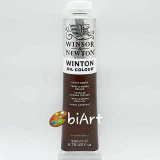 Cat Minyak Winton Oil Colour 200 ml Burnt Umber Winsor & Newton