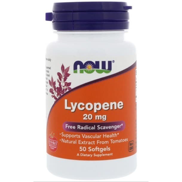 Now Food Lycopene 20 mg (50 Softgels) Now Lycopene ORI USA