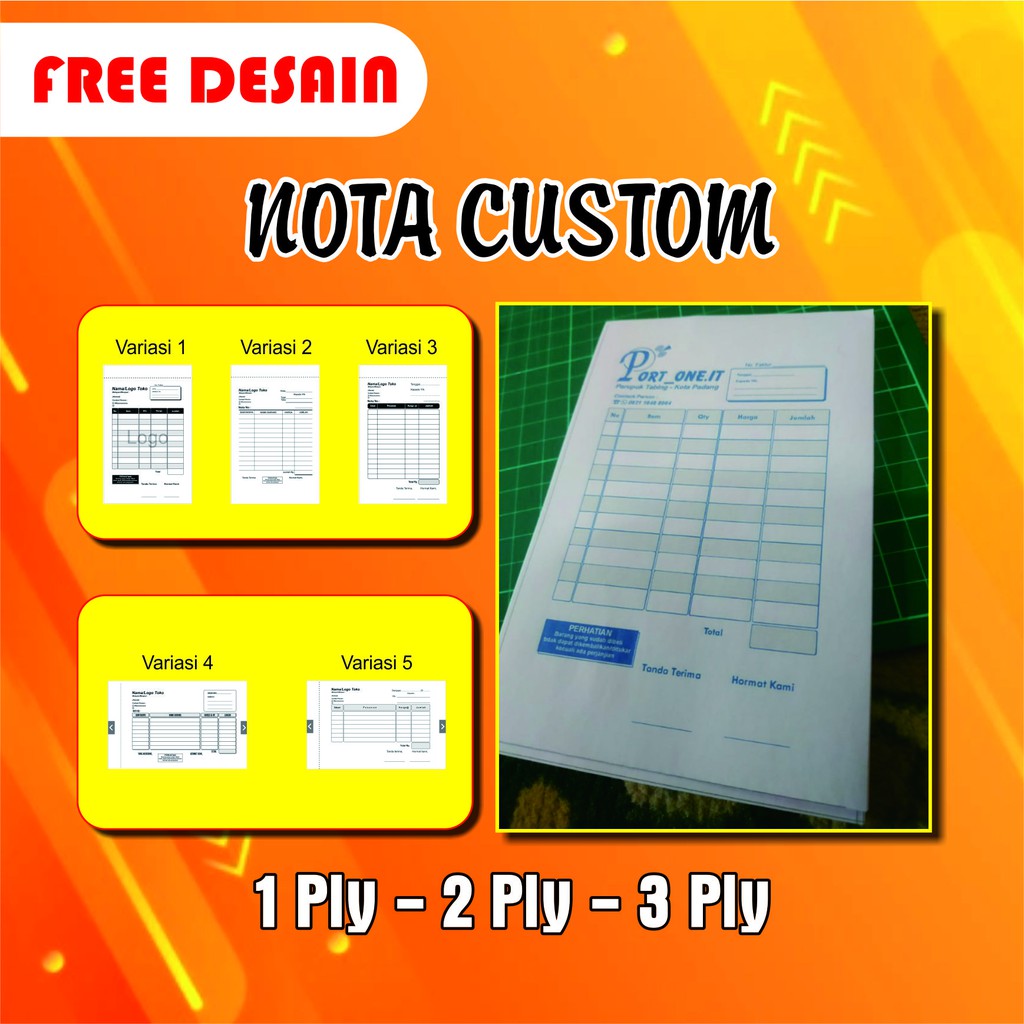 Harga Nota Custom Terbaik Buku Tulis Kertas Buku Alat Tulis Juli 21 Shopee Indonesia