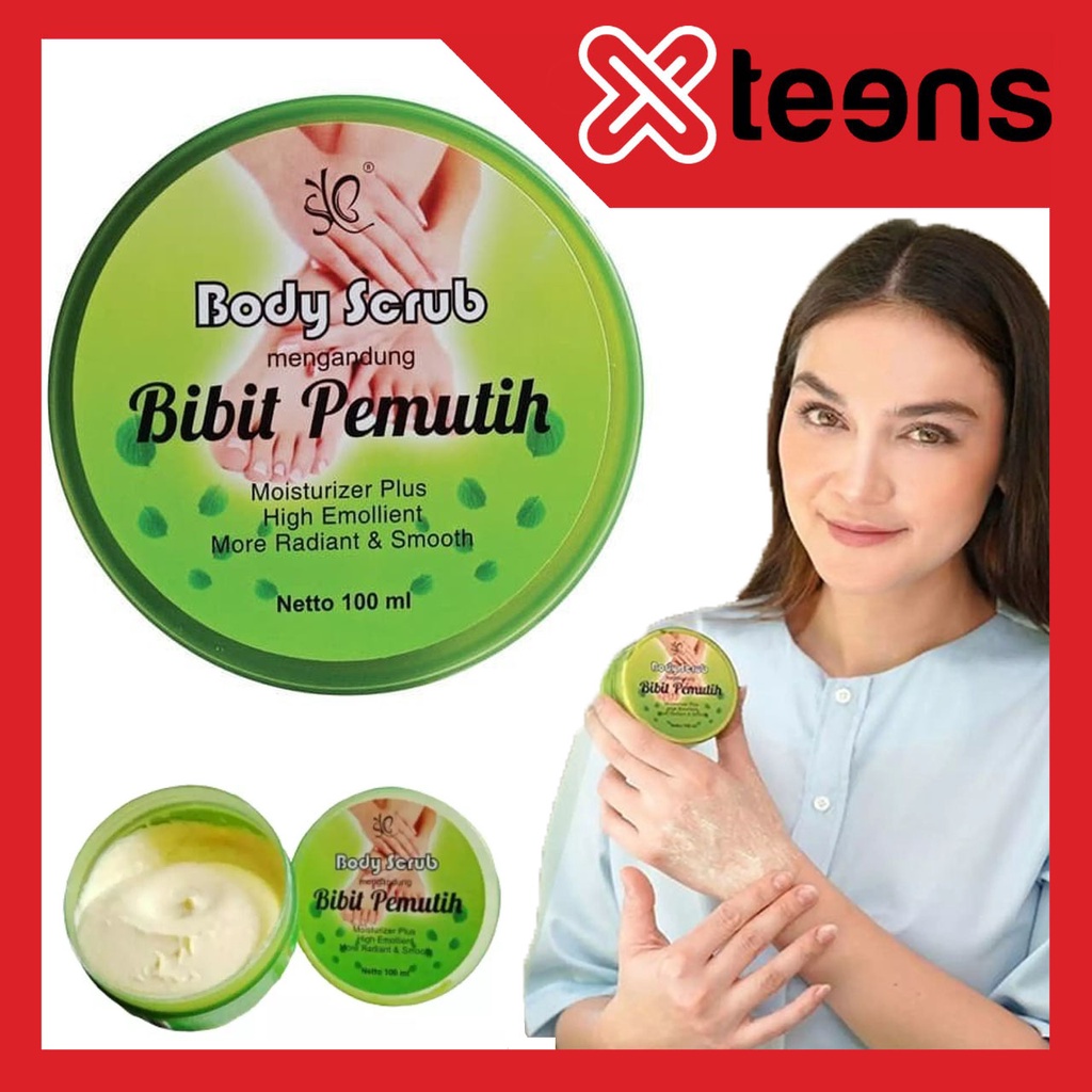 SYB Body Scrub Mengandung Bibit Pemutih / Pemutih badan / lulur pemutih - 100ml / Lulur Pemutih Badan SYB 100% Original  / Lulur Bibit Pemutih Badan SYB / Pemutih Alami / Cream Pemutih Paling Ampuh