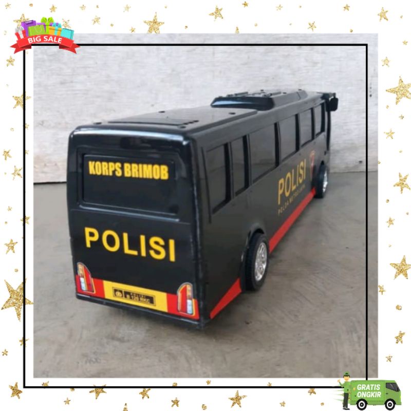 mainan bus polisi
