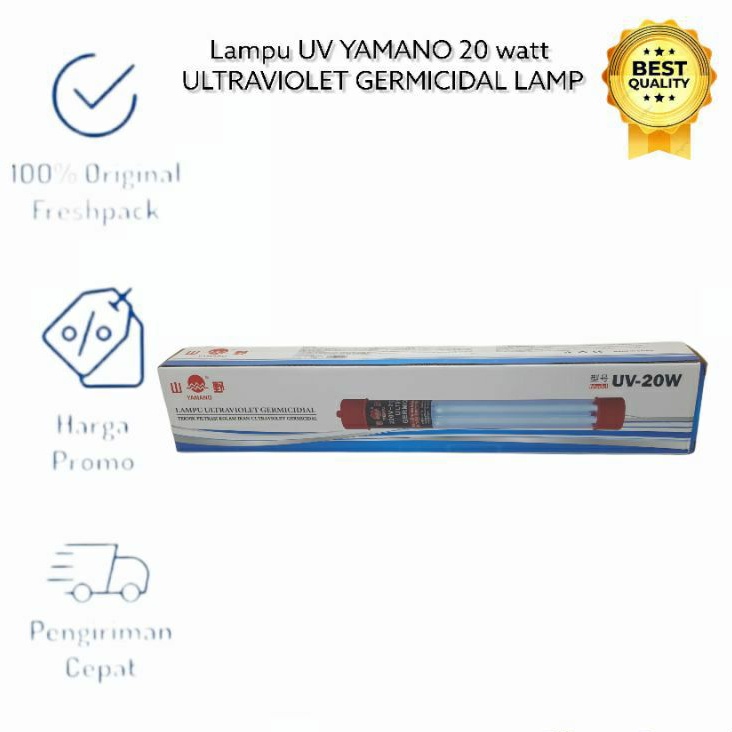 Lampu UV YAMANO 20 watt ULTRAVIOLET GERMICIDAL LAMP anti Lumut