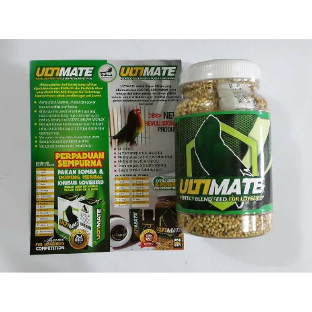 Ultimate Pakan Burung Khusus Lovebird Pakan Harian Pakan Lomba Orb Bird Lovebird Dewasa Balibu Paud