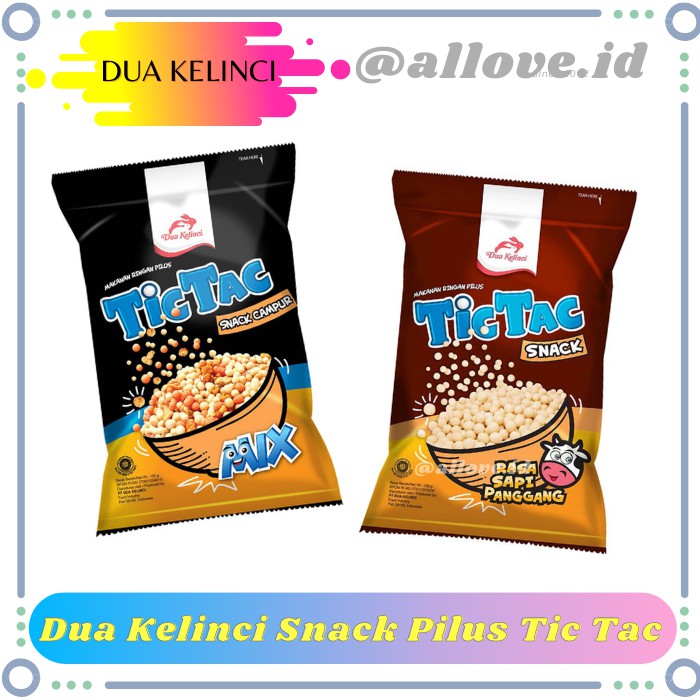 

Dua Kelinci Snack Pilus Tic Tac 100 Gr