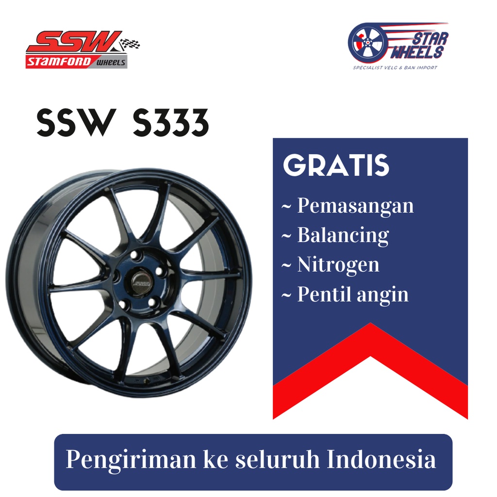 Velg Mobil SSW S333 TC105N R18 x 8,5 Pcd 5x114,4 ET +35