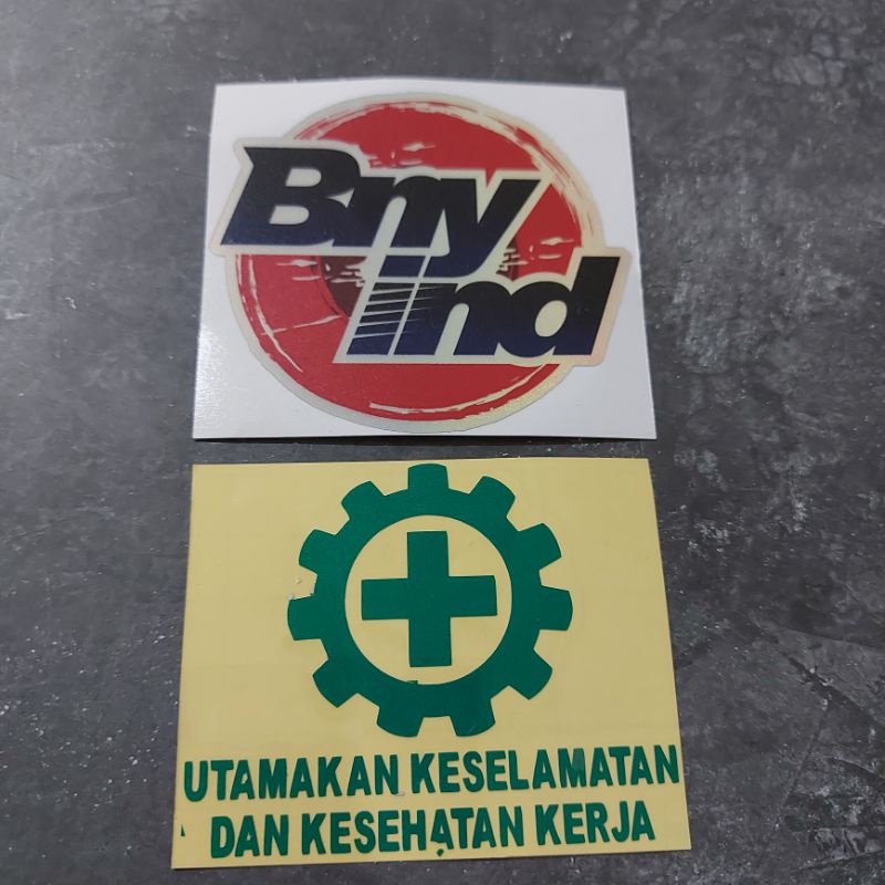 STICKER LOGO K3 SAFETY UTAMAKAN KESELAMATAN DAN KESEHATAN KERJA CUTTING