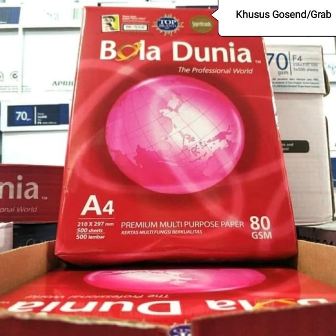 

Kertas A4 80 Gram Bola Dunia Star Seller Termurah