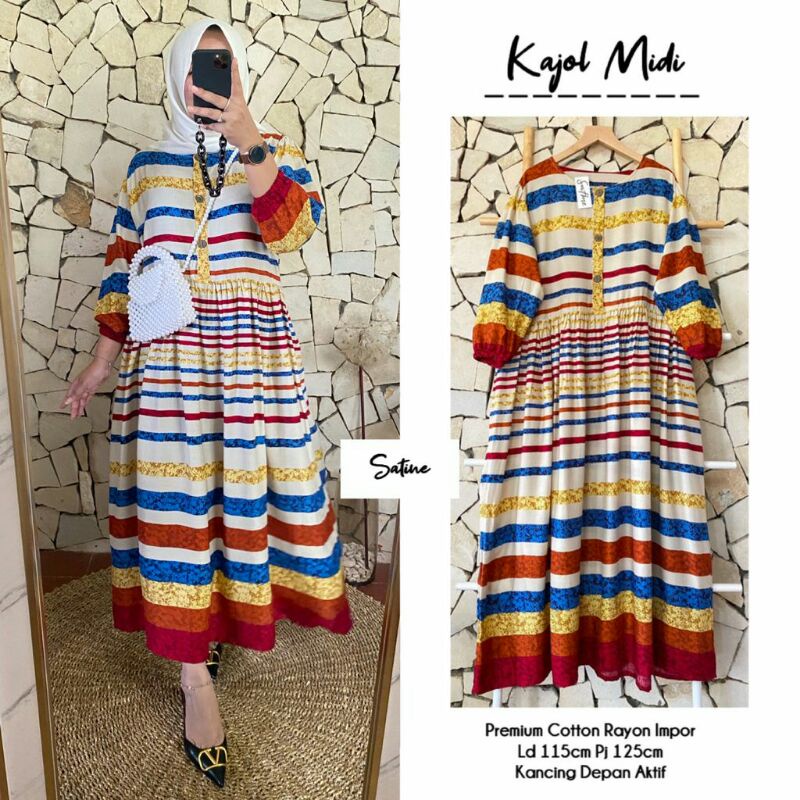 KAJOL DRESS MIDI RAYON