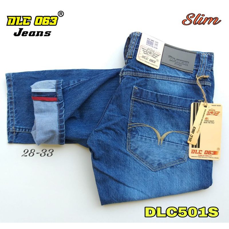 Celana Panjang Jeans Pria Original D LOCO Casual Slim Fit