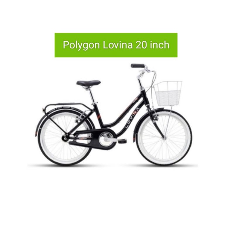 Sepeda mini polygon lovina 20 inchi new sepeda keranjang sepeda anak perempuan 20" city bike Polygon