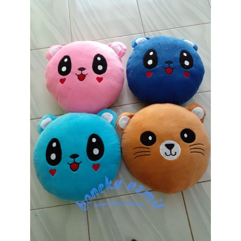 Bantal karakter boneka baby bus warna