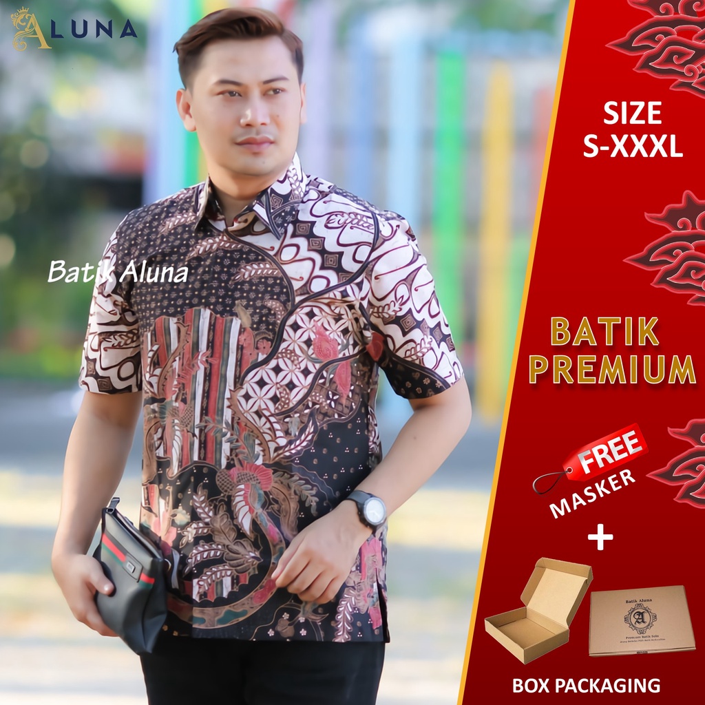 TERLARIS.!! BAJU BATIK PRIA LENGAN PENDEK KEMEJA BATIK PRIA KEREN MODERN BATIK COWOK KEKINIAN PD 009