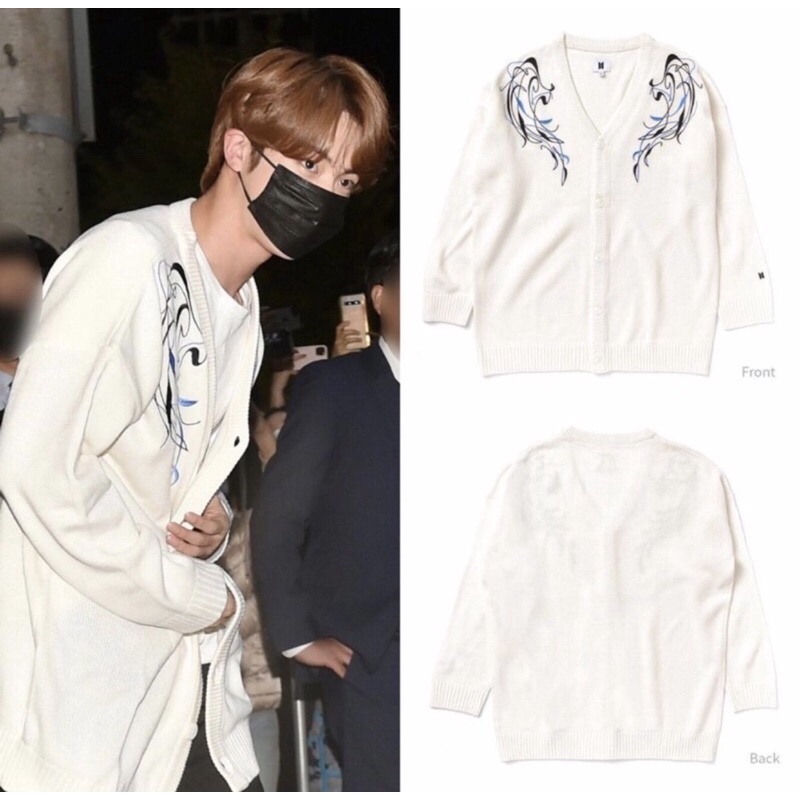 BTS Seokjin Black Swan unofficial cardigan rajut