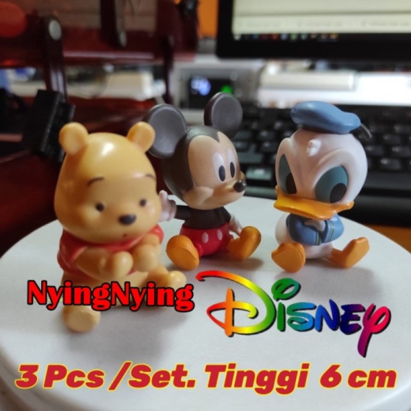 

topper Dijual Donald Mouse Action Berkualitas Disney Mickey Pooh figuur Kue Dekorasi
