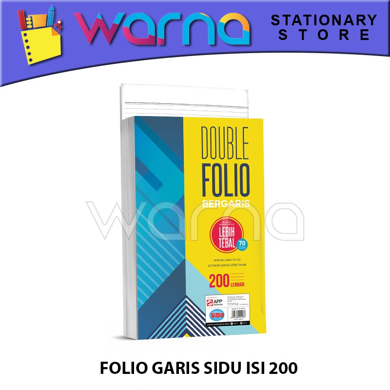 

FOLIO GARIS DOUBLE FOLIO GARIS SIDU ISI 200