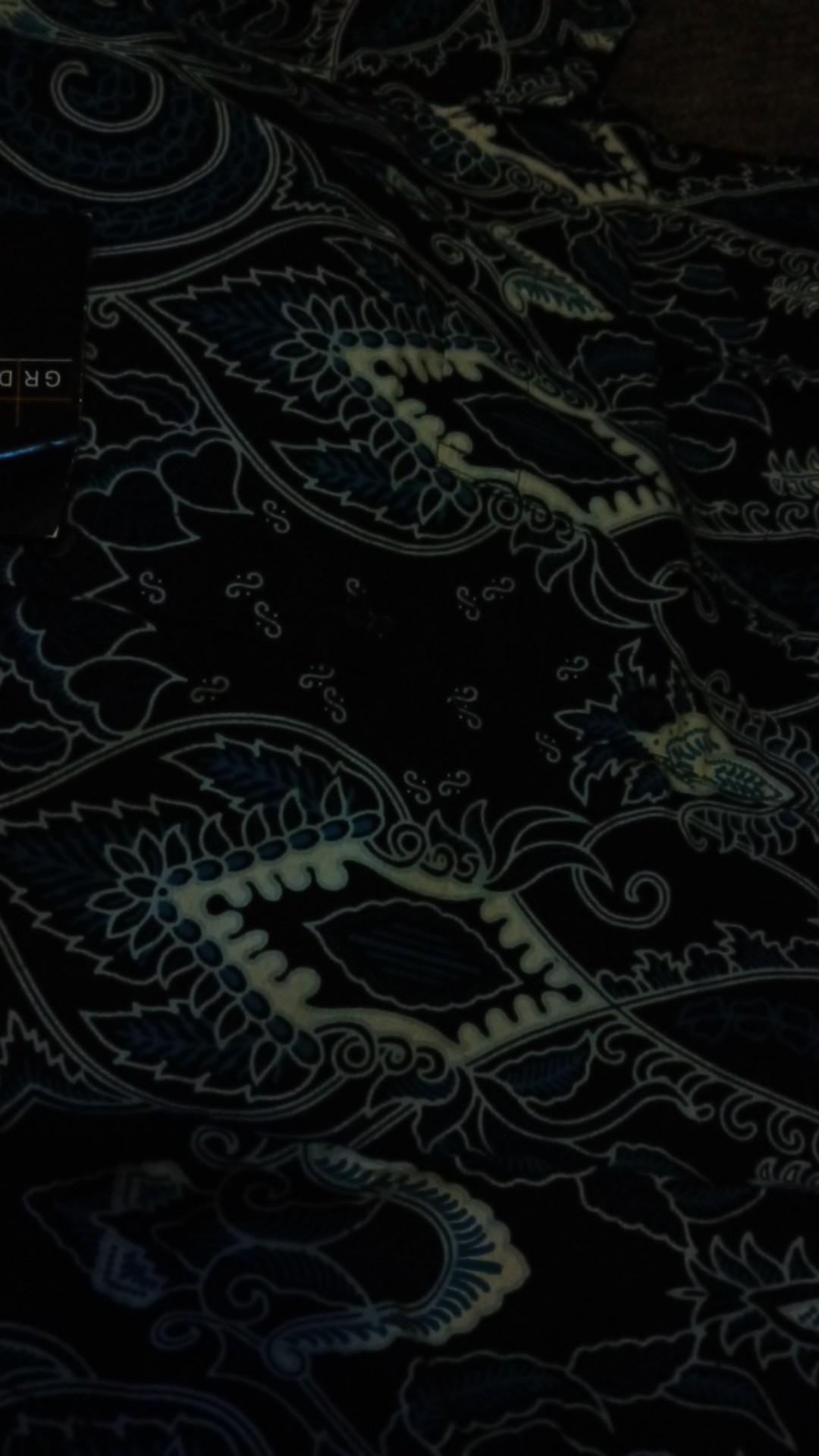 [gridline - Ls047 & Ls036 - Black & Navy] Kemeja Batik Pria Katun Lengan Panjang Slimfit Matching