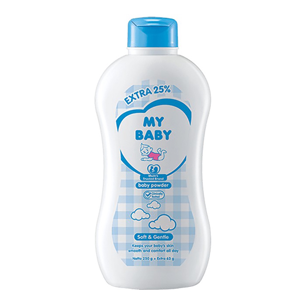 My Baby Powder Extra Bedak Bayi 150g + 38g - Bedak Tabur Bayi