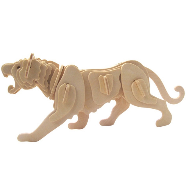 wooden toy animal set