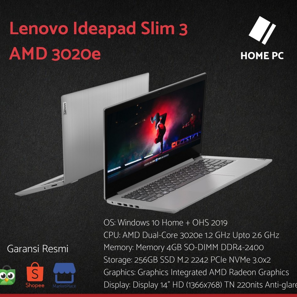 Lenovo Ideapad Slim 3 - AMD 3020E