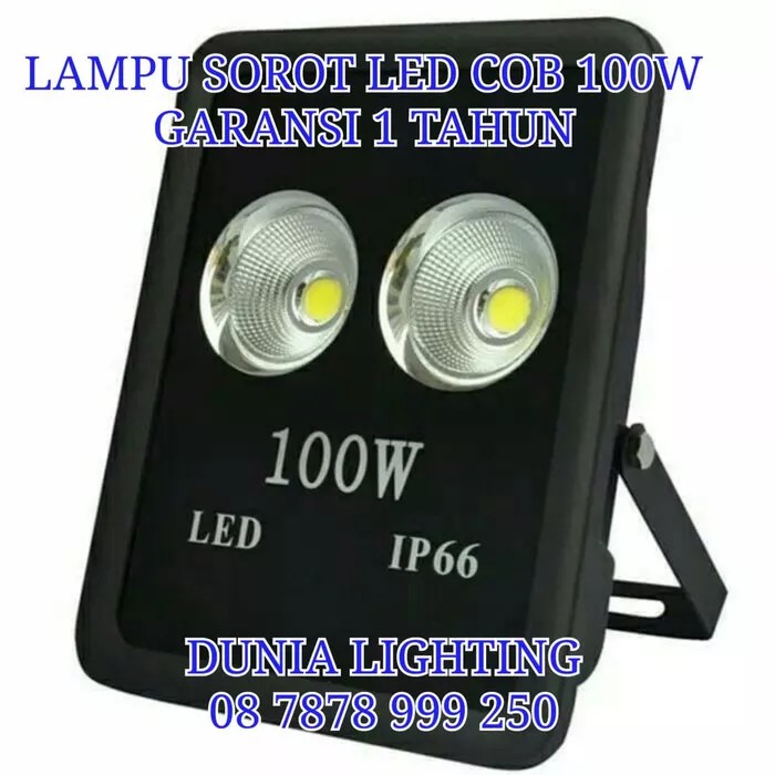 LAMPU SOROT Led 100W 100WATT 100 WATT COB MANGKOK GARANSI 2 MATA
