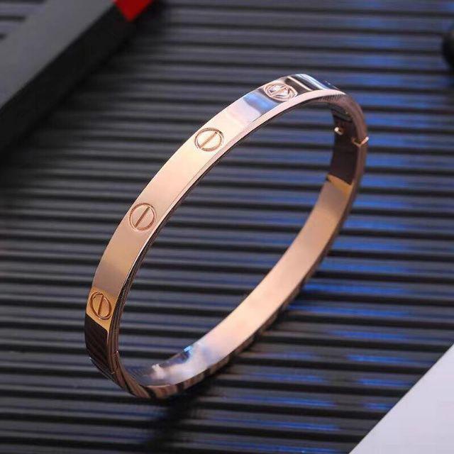 Gelang Wanita Titanium Lapis Emas Model - 329#-329#Rosegold C