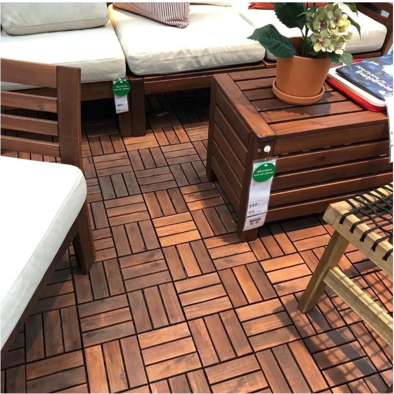 Dek Lantai/Runnen bahan kayu akasia