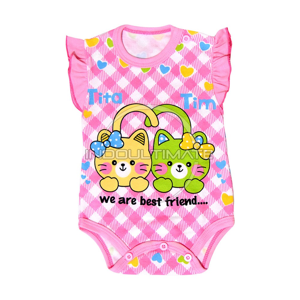 Baju kaos jumsuit jumper bayi newborn anak laki laki perempuan / pakaian bayi BC-01-2 motif RANDOM