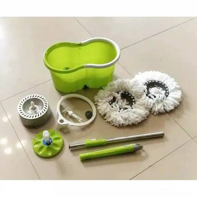 ⭐BAGUS⭐ SPIN MOP SHENAR ALAT PEL PUTAR STAINLESS STEEL