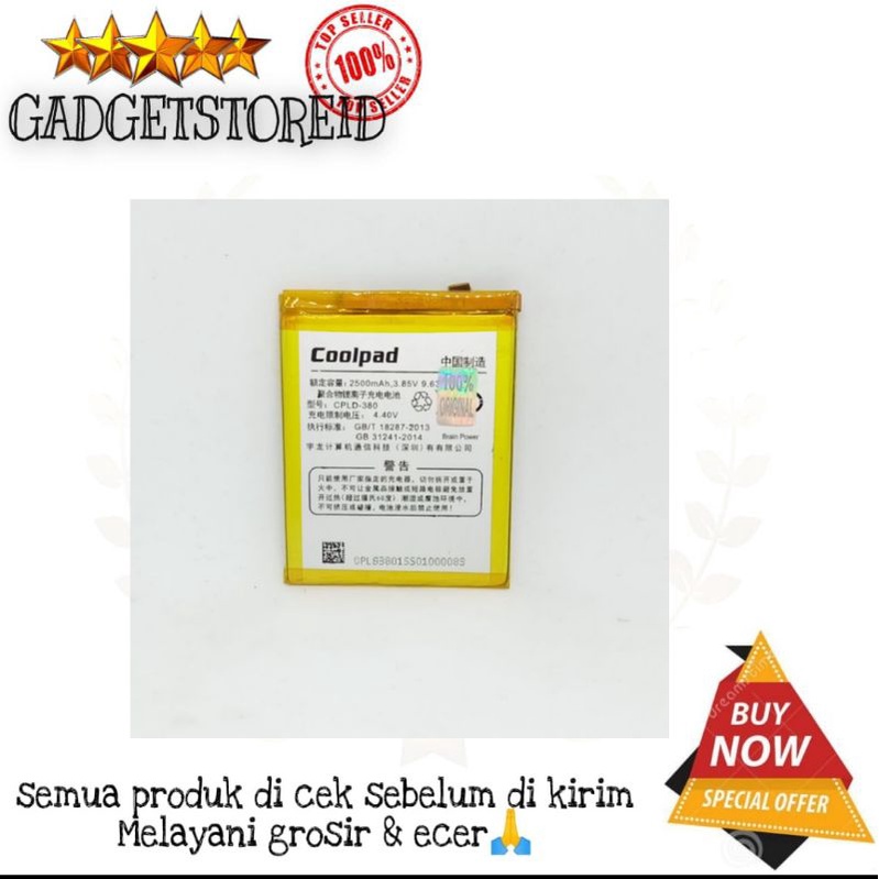 GG - Batre Baterai batere batre CLPD 380 / Coolpad A8 / baterai E502 / Baterai handphone coolpad sky