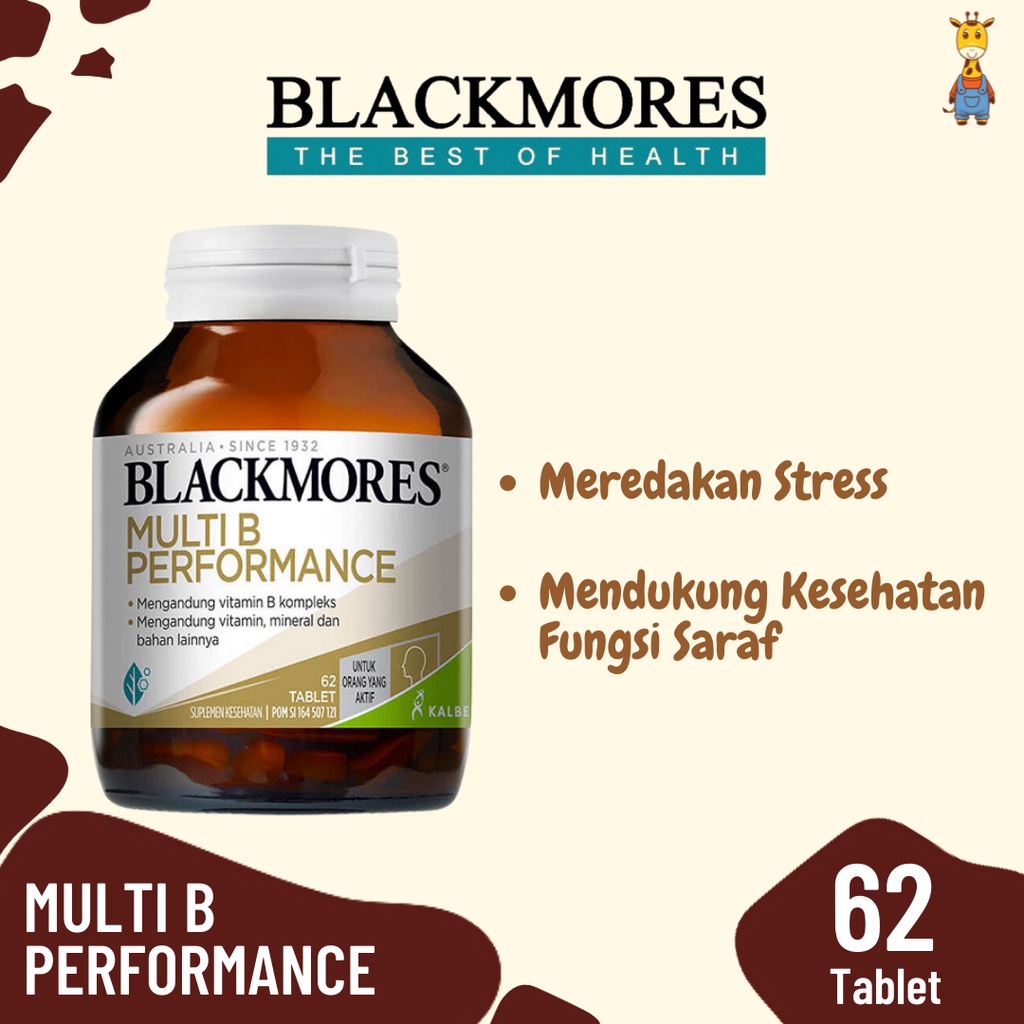 Blackmores Multi B Performance 30 Tablet / 62 Tablet