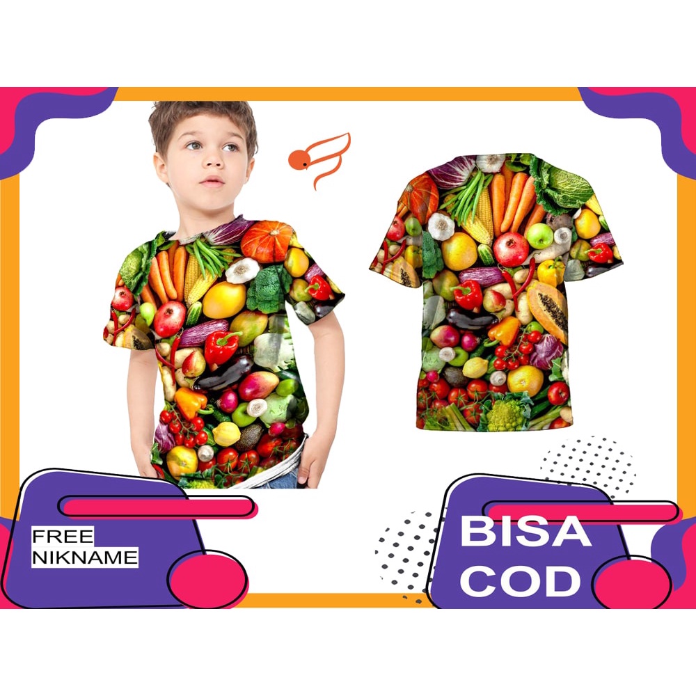 baju kaos sayur sayuran banyak nutrisi /kaos sayur/pecinta sayur/bisa cod