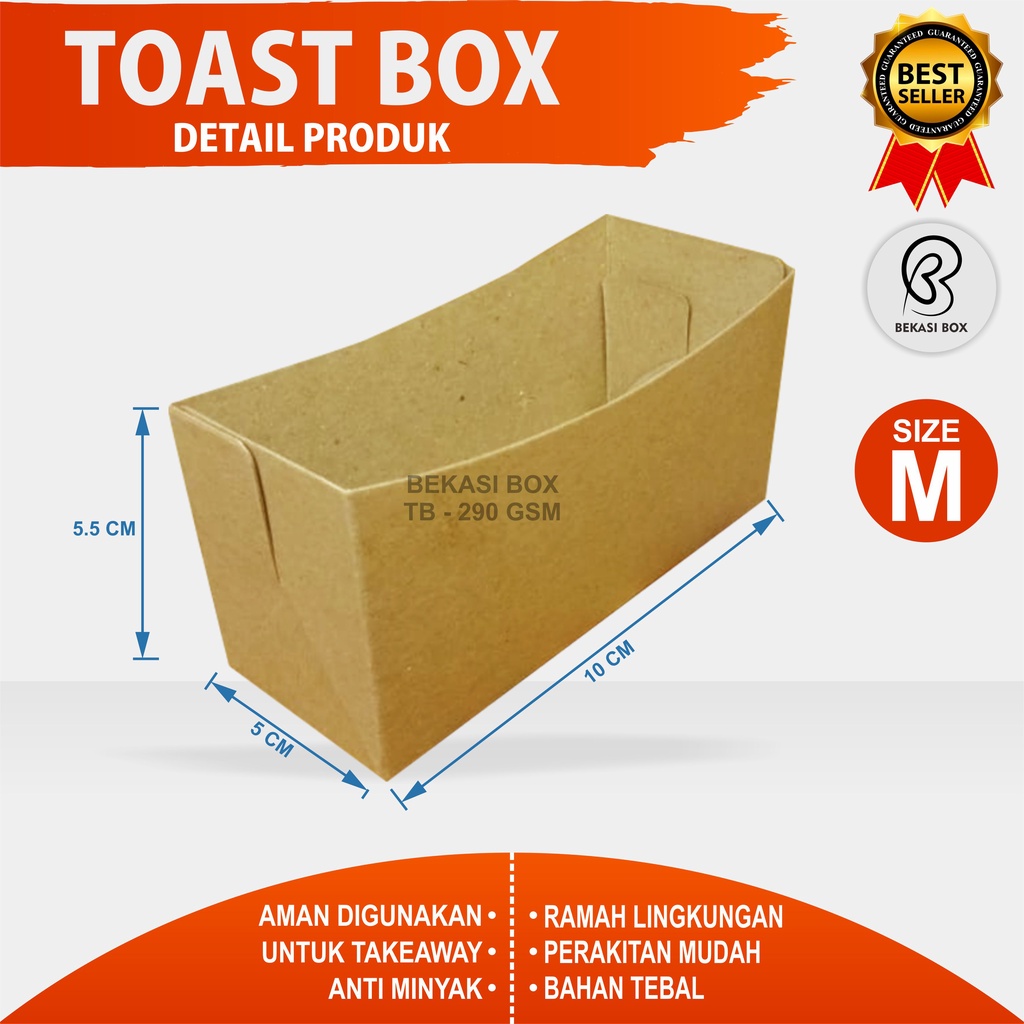 TOAST BOX M -  KRAFT (COKLAT)