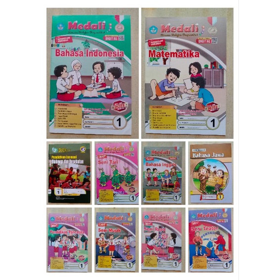 LKS SD Kelas 1 Kurikulum Merdeka Terbaru Semester 1 modul Siswa Medali