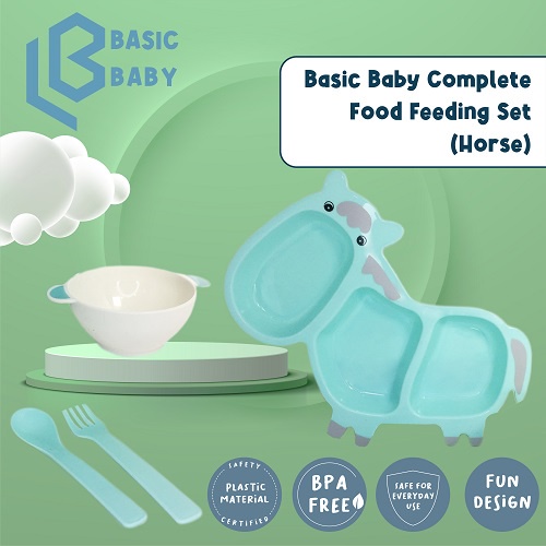 Basic Baby Complete Food Feeding Set - Peralatan Makan Lengkap