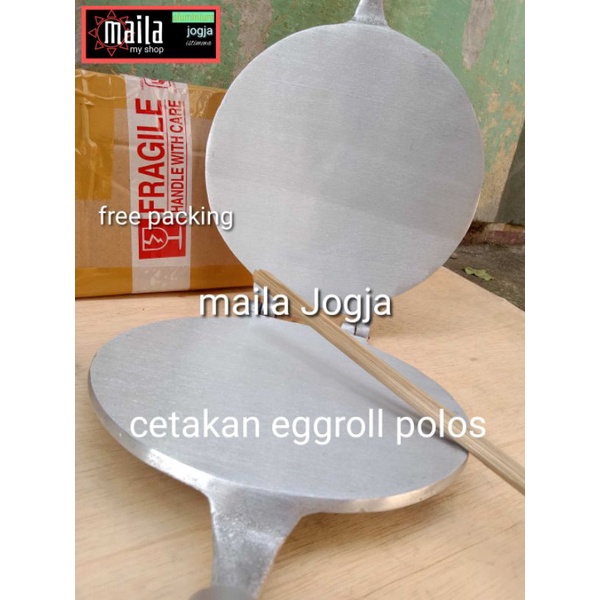 CETAKAN KUE EGGROLL polos BULAT tebal plus supit egg roll sempe gapit semprong opak gambir jepit sem