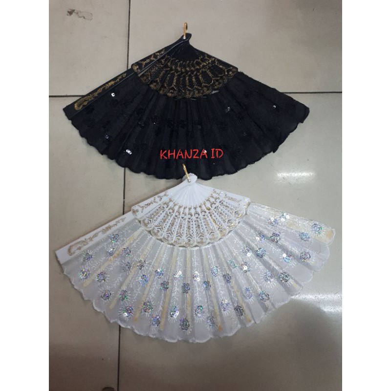 kipas kain pesta renda