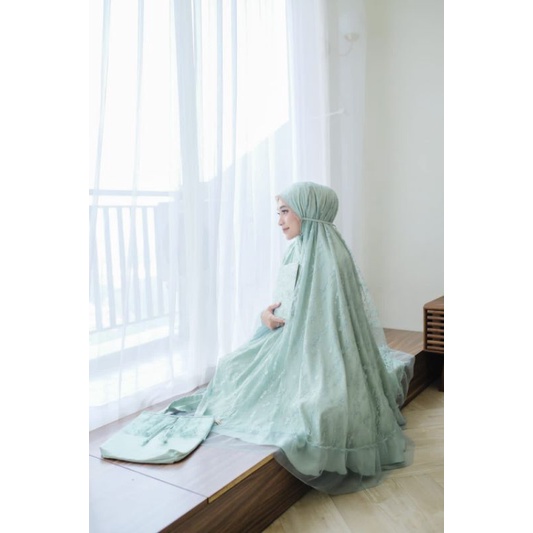 Mukena Rusia Mint Ori