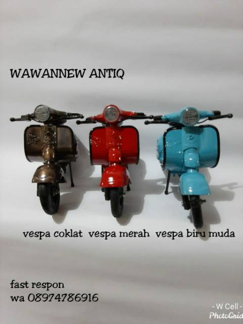 COD Diecast Miniatur Vespa Murah Cocok Untuk Buat Koleksi dan Kado