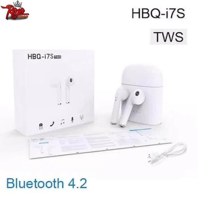 Headset i7S Sepasang Wireless Bluetooth Stereo With Charging Headset Bluetooth Sepasang