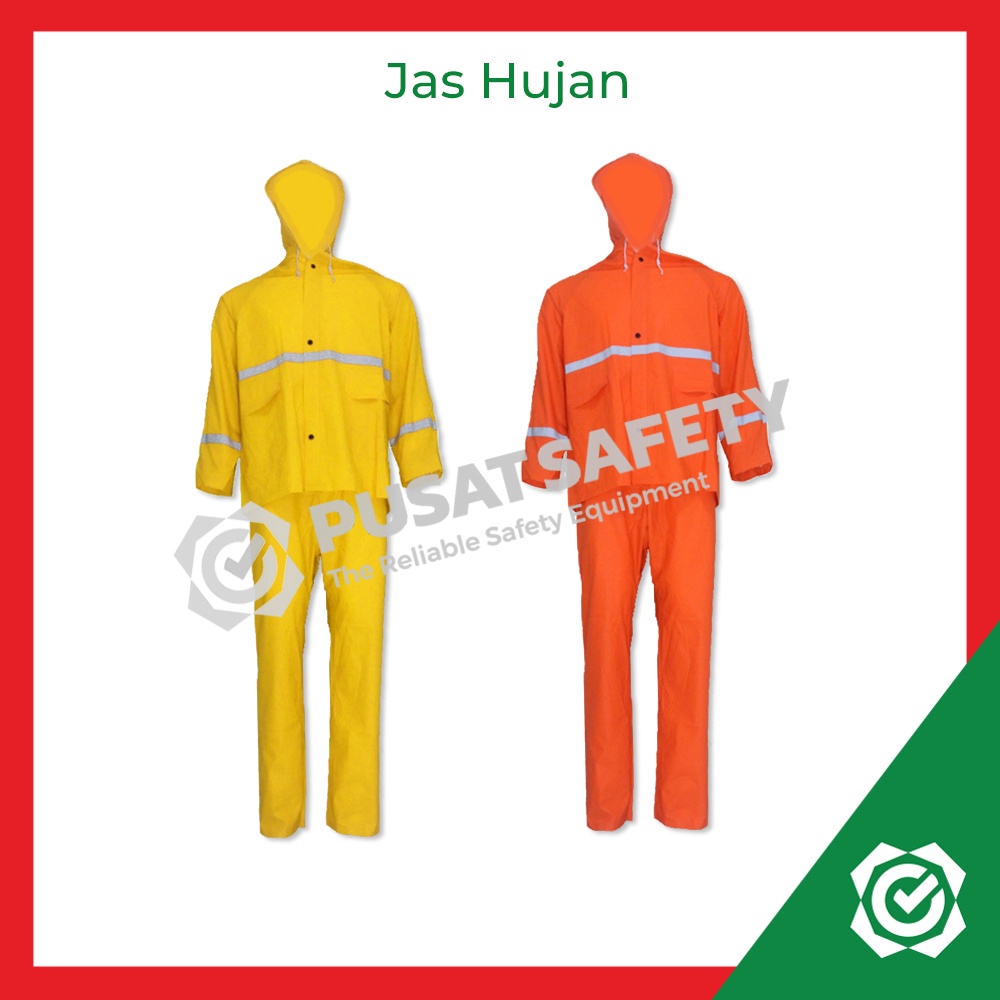 Setelan Jas Hujan Safety Layar