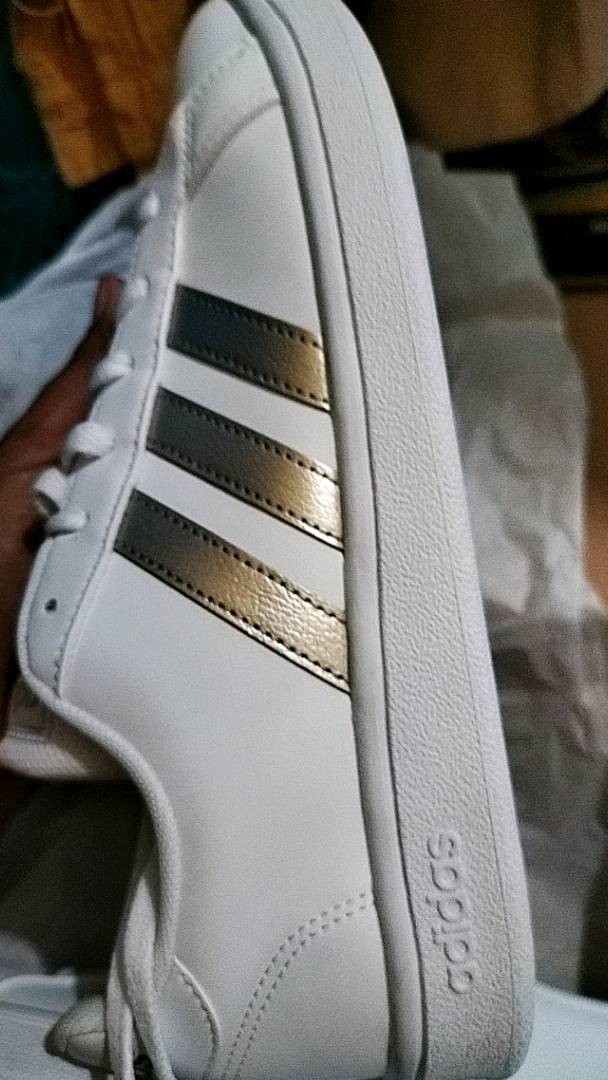 adidas grey stripe shoes