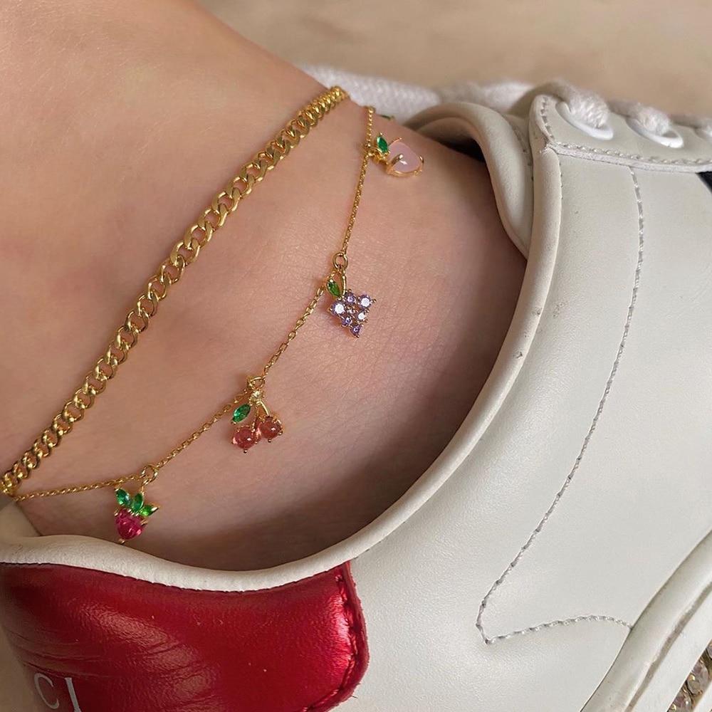 Cross love Chain Anklets for Women Foot Accessories Summer Beach Barefoot Sandals Bracelet ankle on the leg Female