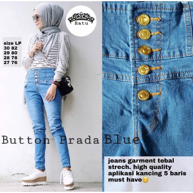 CELANA JEANS KANCING / CELANA JEANS WANITA / JEANS