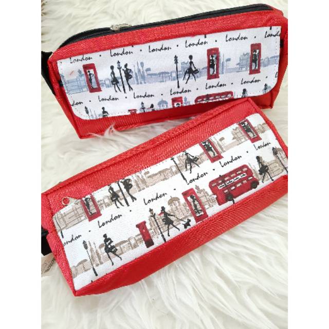 

TEMPAT PENSIL LONDON RED/PENSIL CASE LUCU LONDON/ TEMPAT PINSIL LUCU 2 SEKAT/ PENCIL CASE LUCU